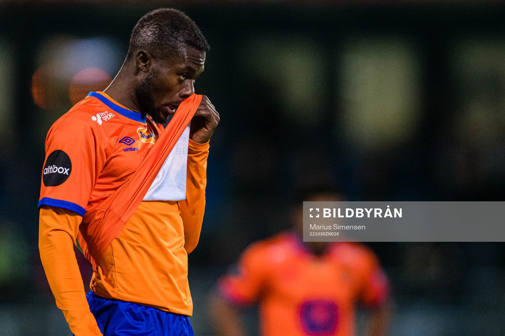 Gilbert Koomson of Aalesund looks dejected