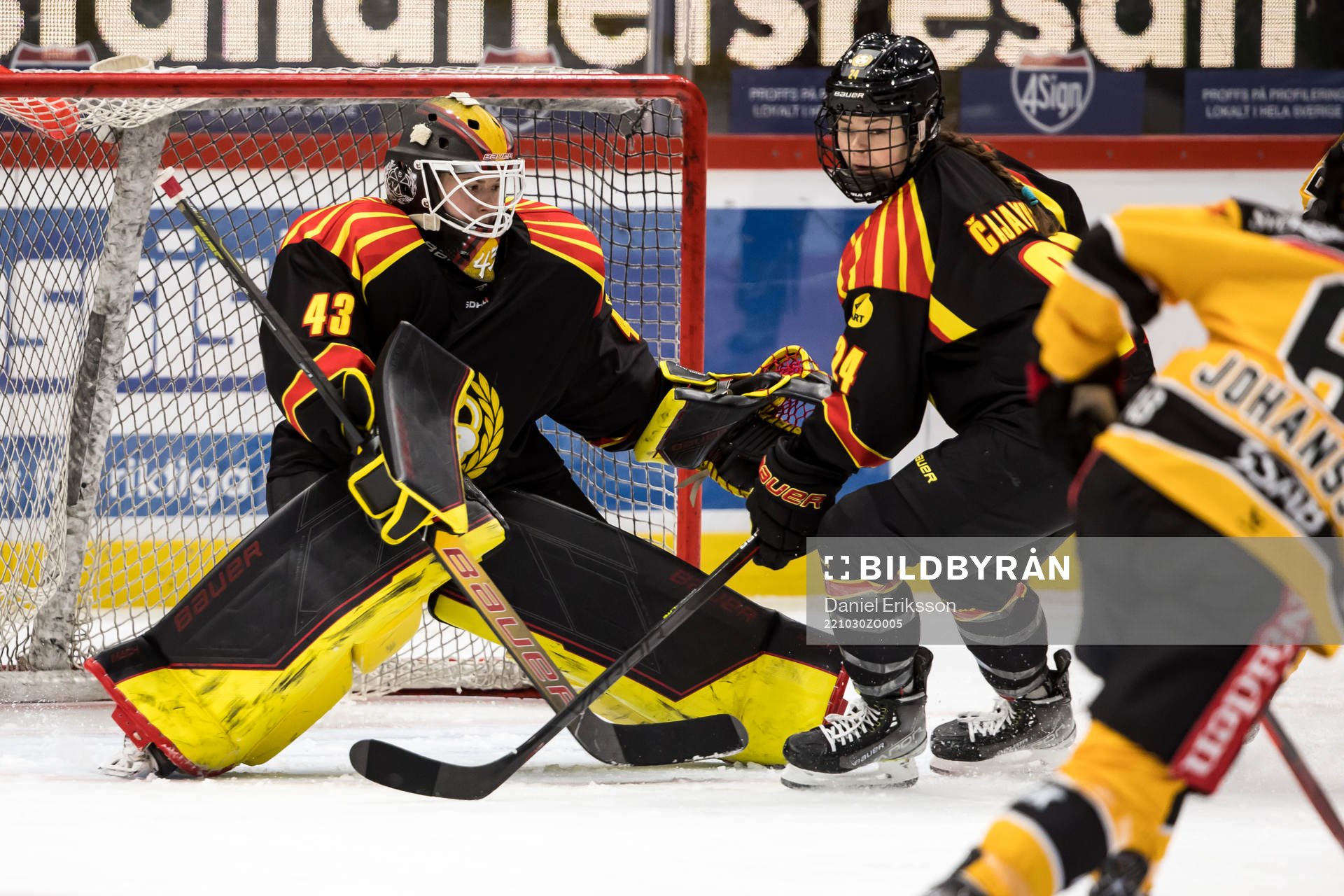 Brynäs målvakt Klara Peslarova