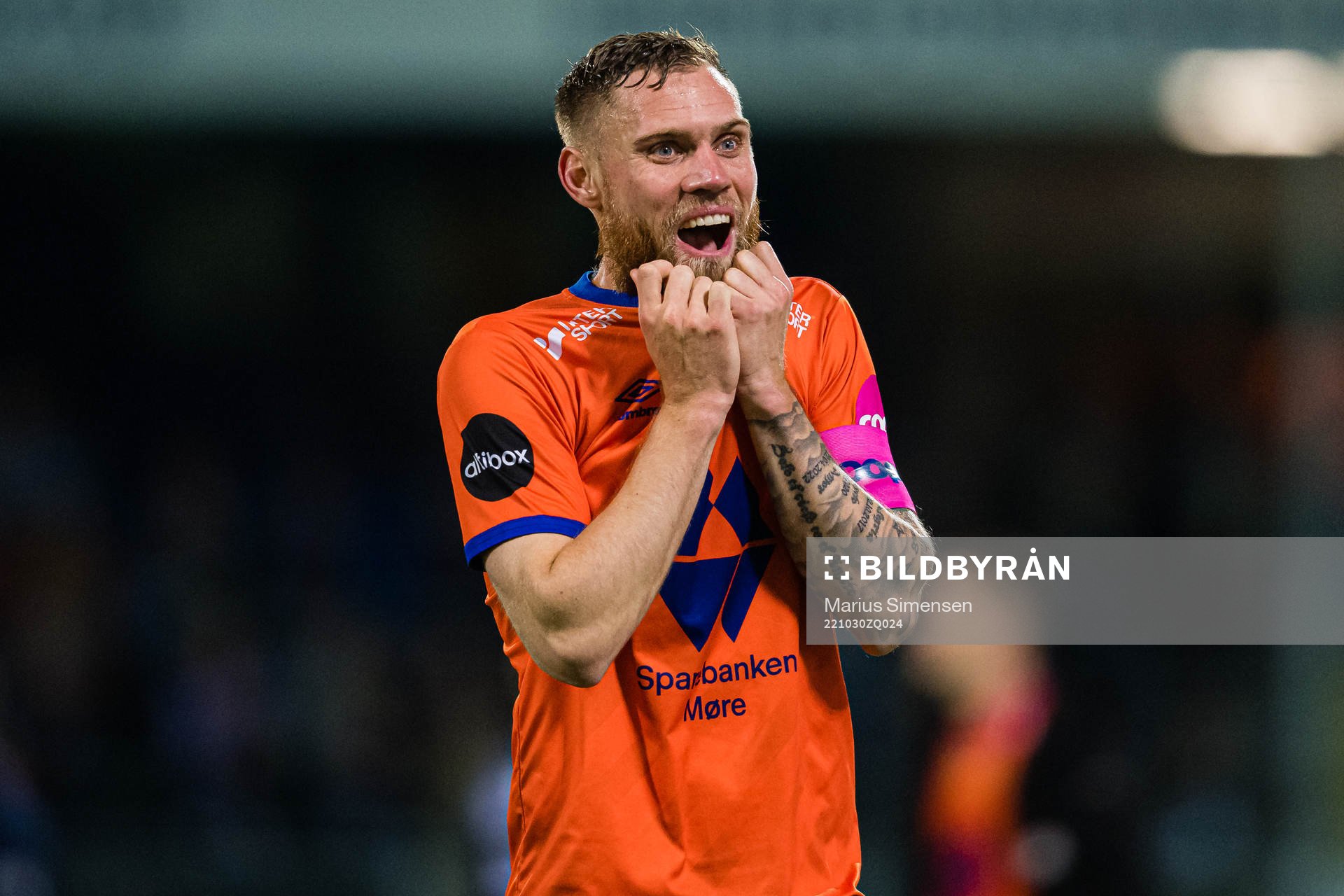 David Thomas Fällman of Aalesund looks dejected