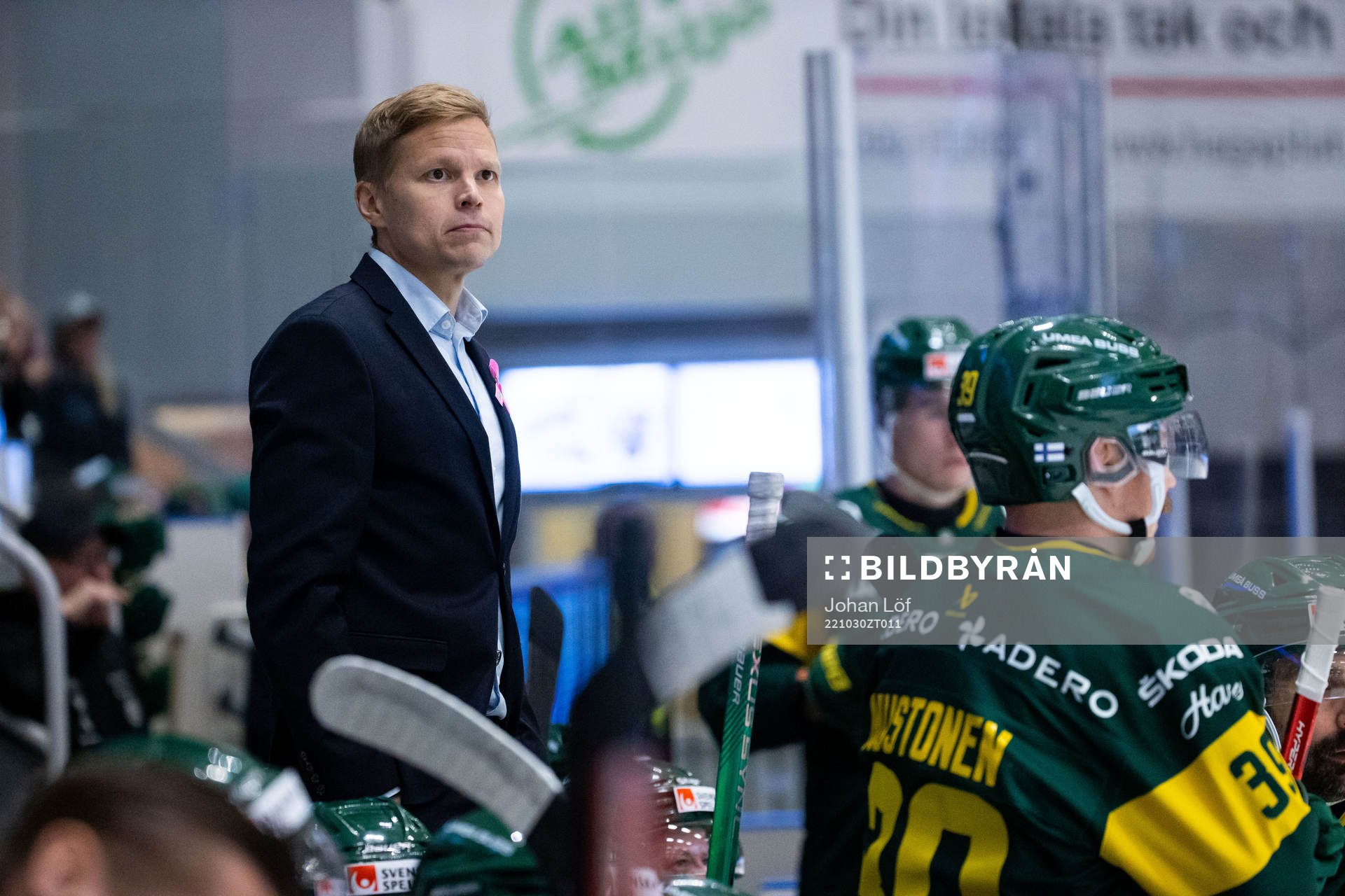 Björklövens assisterande tränare Robert Lahti