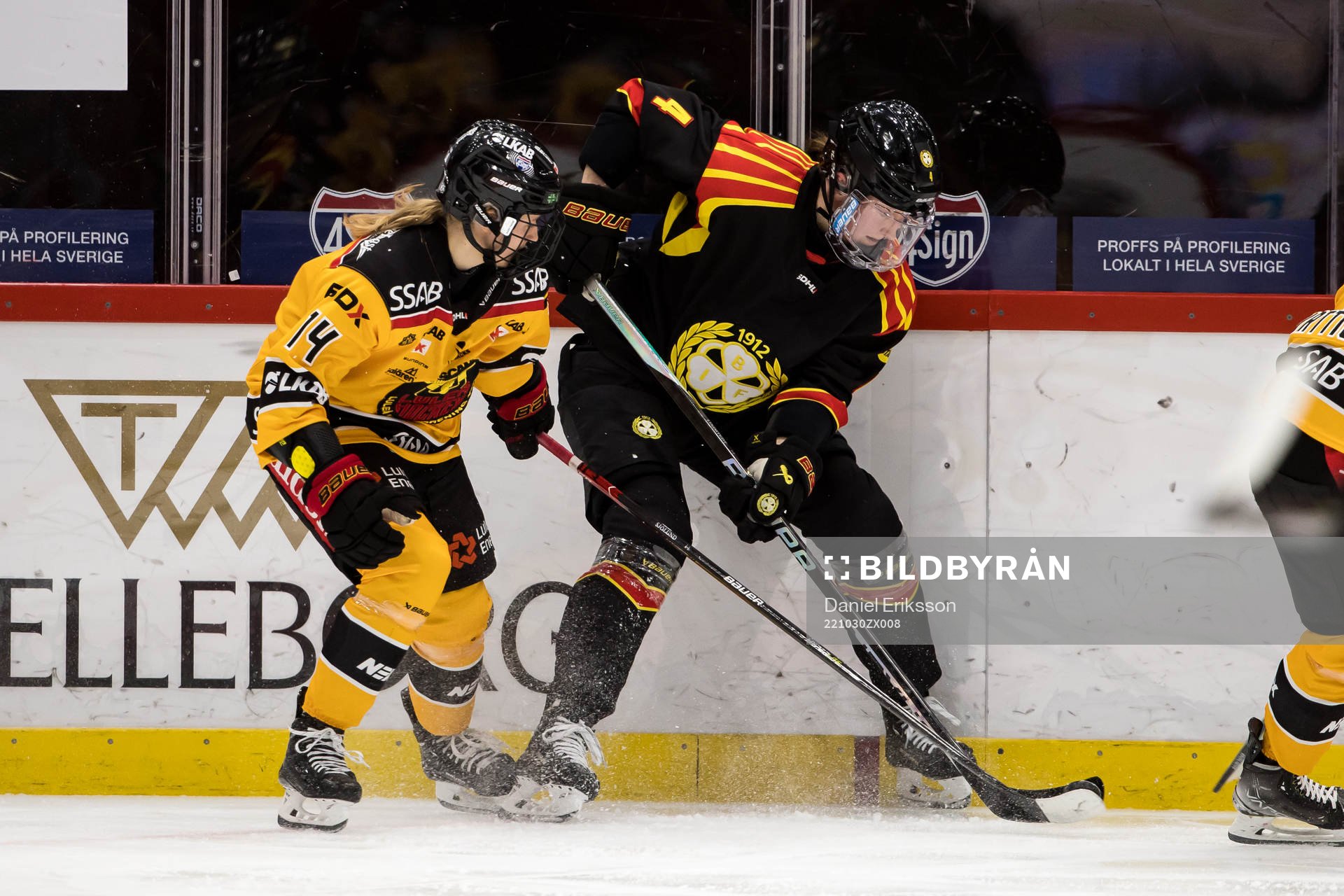 Luleås Wilma Sjölund och Brynäs Rosa Lindstedt