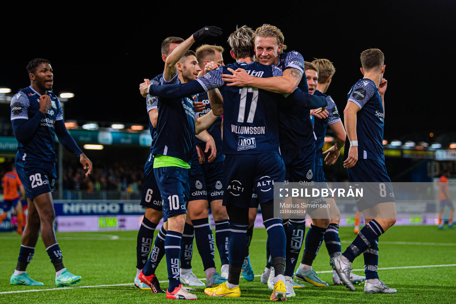 Brynjolfur Andersen Willumsson of Kristiansund celebrates
