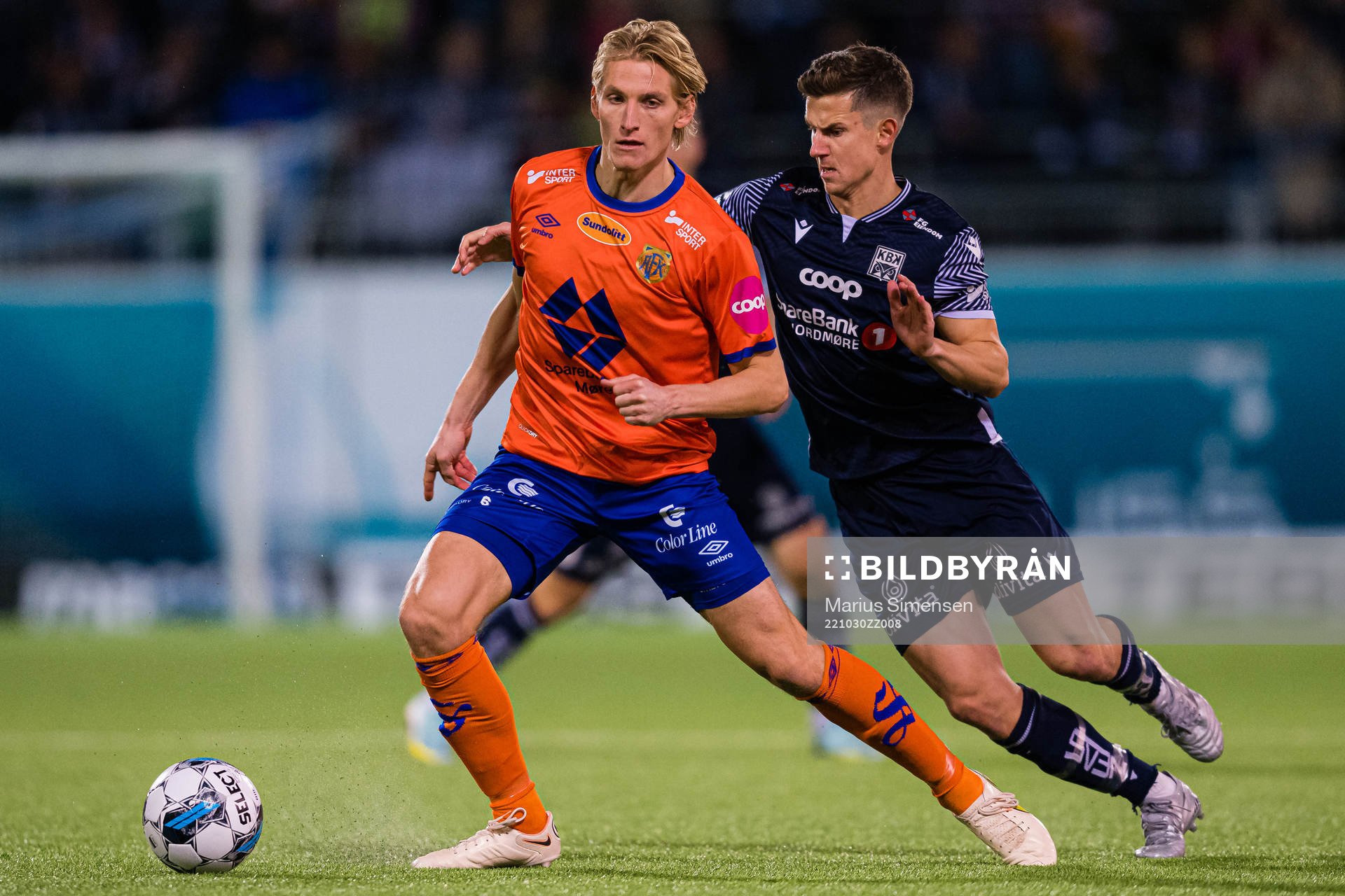 Erlend Segberg of Aalesund and Sander Erik Kartum of