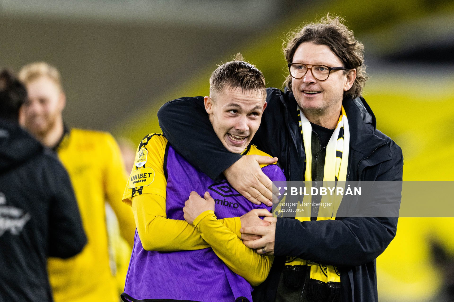 Elfsborgs Jacob Ondrejka och klubbchef Stefan Andreasson