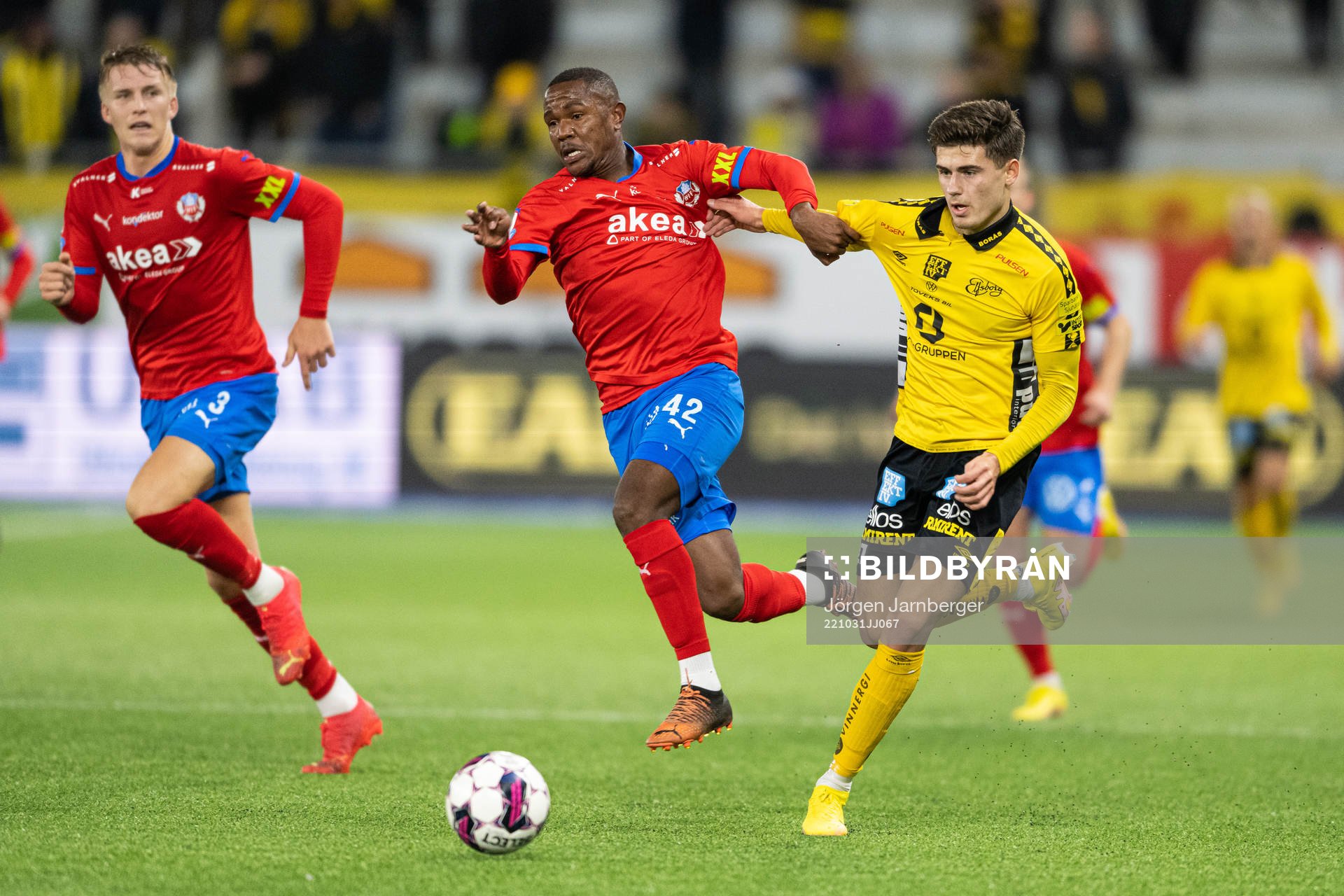 Helsingborgs Diego Cesar De Oliveira och Elfsborgs Besfort