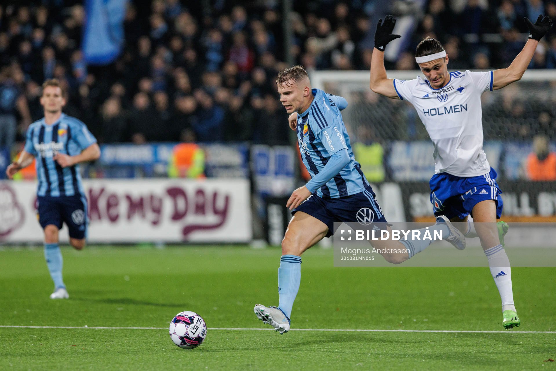 Djurgårdens Elias Andersson och IFK Norrköpings Jonathan