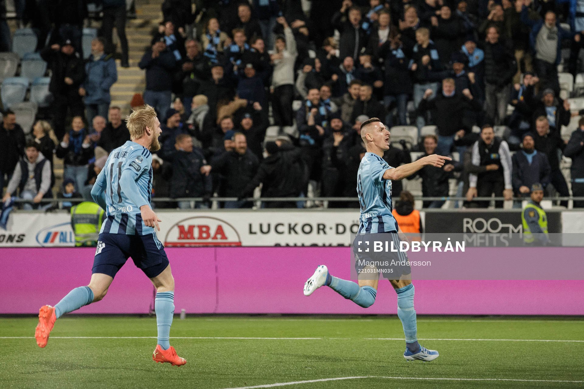 Djurgårdens Haris Radetinac jublar