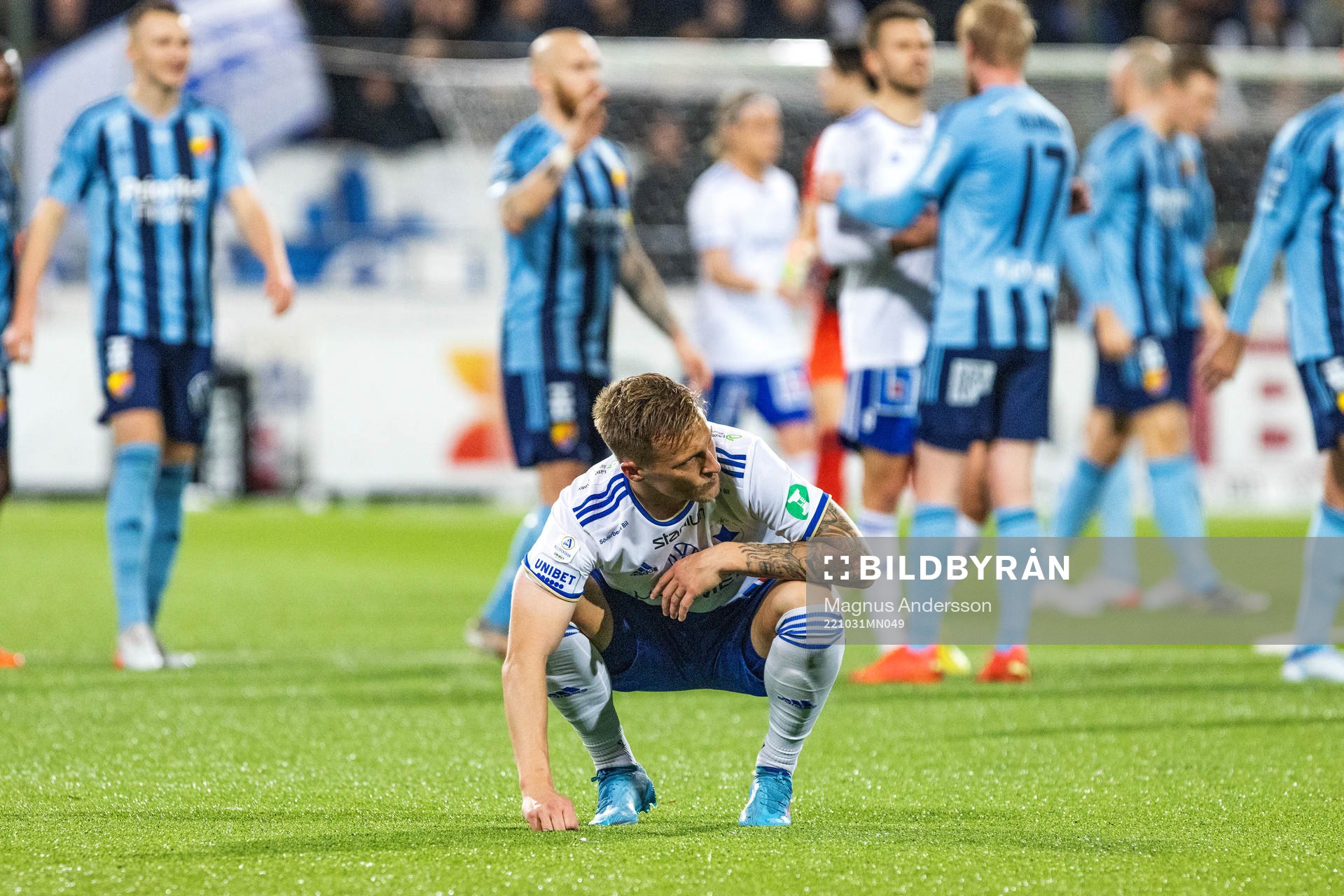 IFK Norrköpings Marco Lund Nielsen deppar