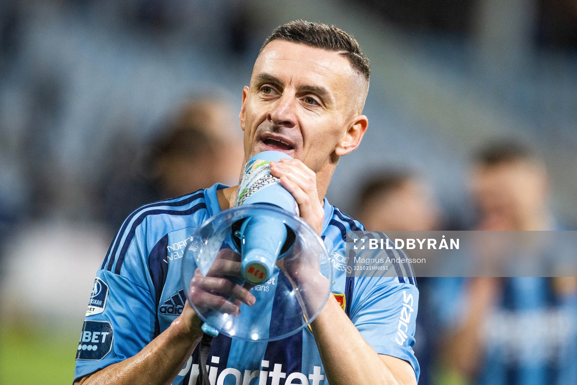 Djurgårdens Haris Radetinac jublar