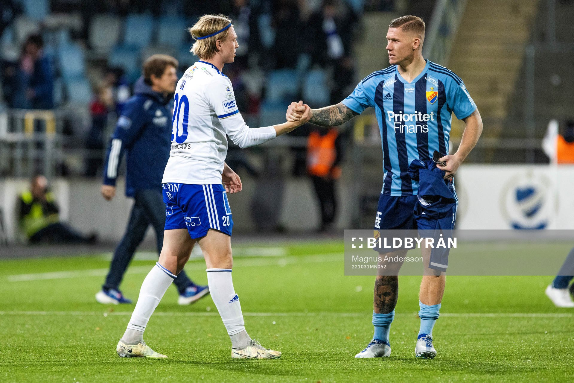 IFK Norrköpings Daniel Fritz Eid och Djurgårdens Victor