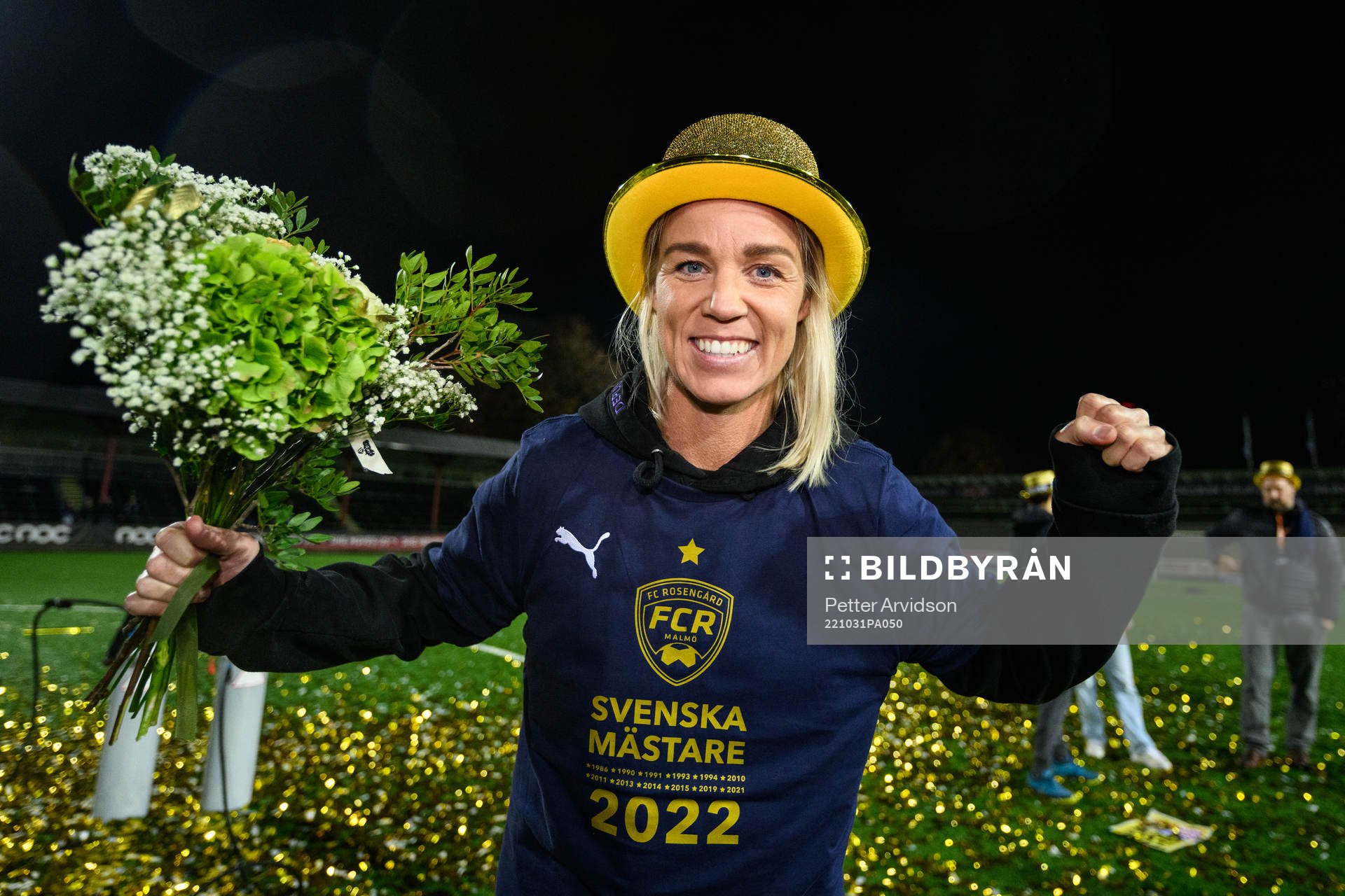 FC Rosengårds Caroline Seger jublar