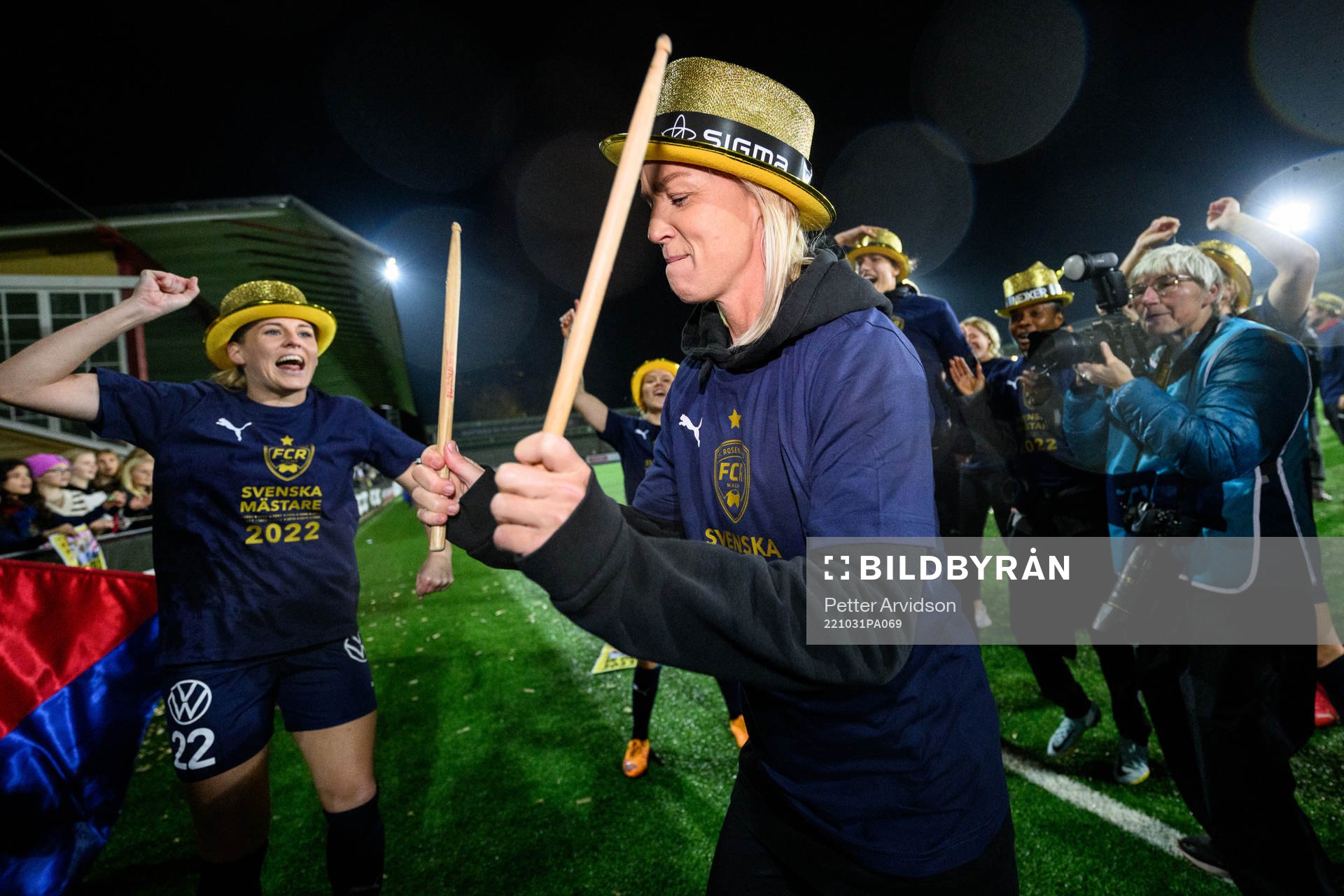 FC Rosengårds Caroline Seger jublar