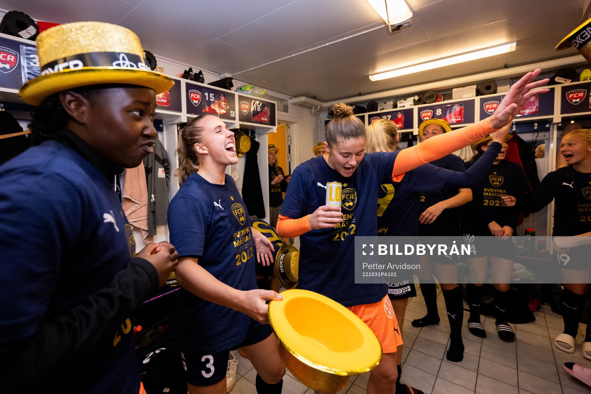 FC Rosengårds Gudrun Arnardottir och målvakt Teagan Micah