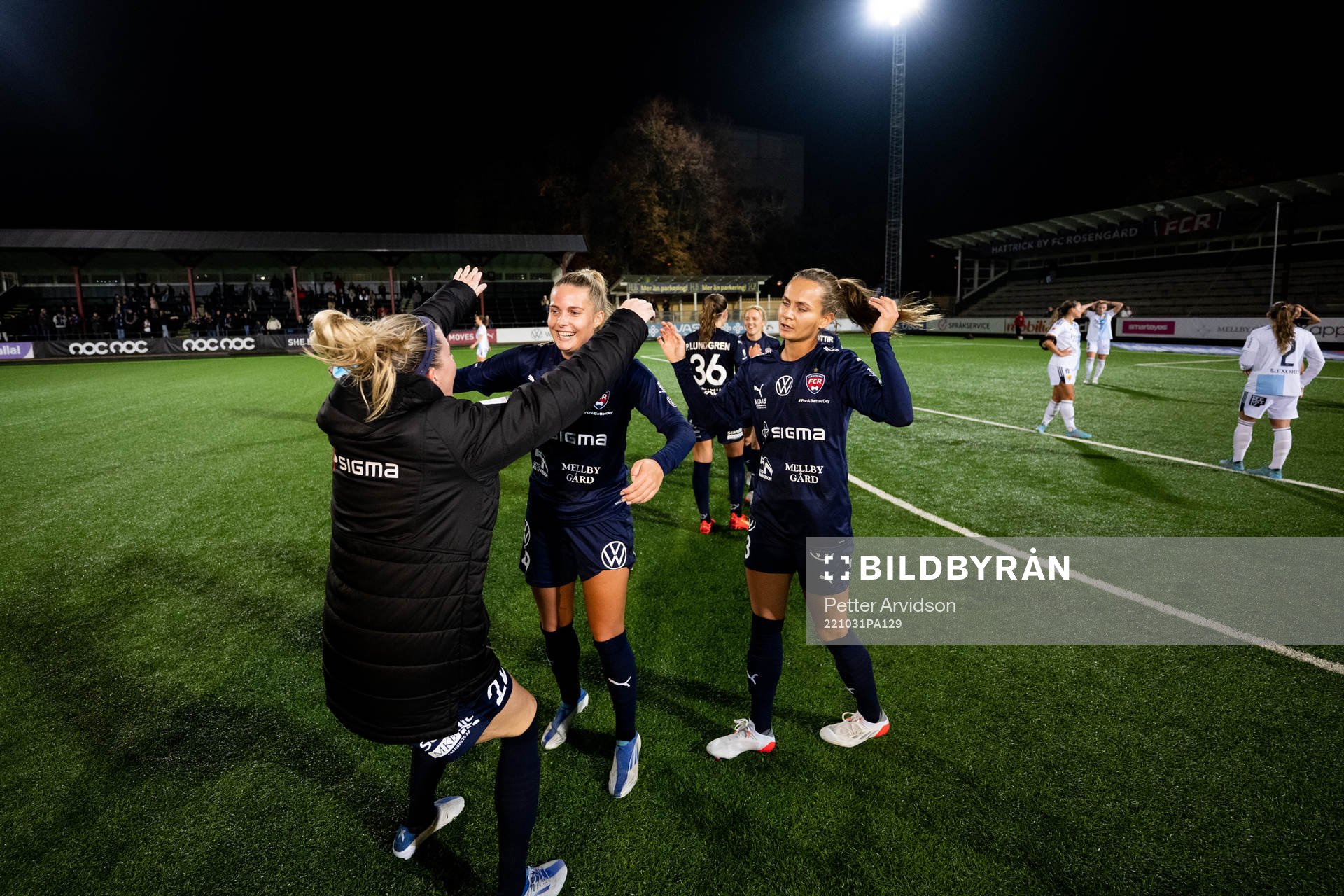 FC Rosengårds Olivia Schough, Olivia Holdt och Frederikke