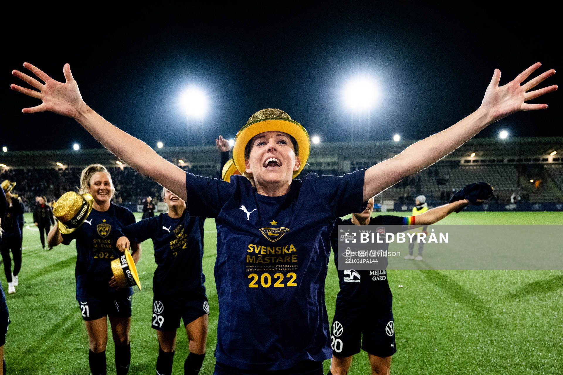 FC Rosengårds Olivia Schough jublar
