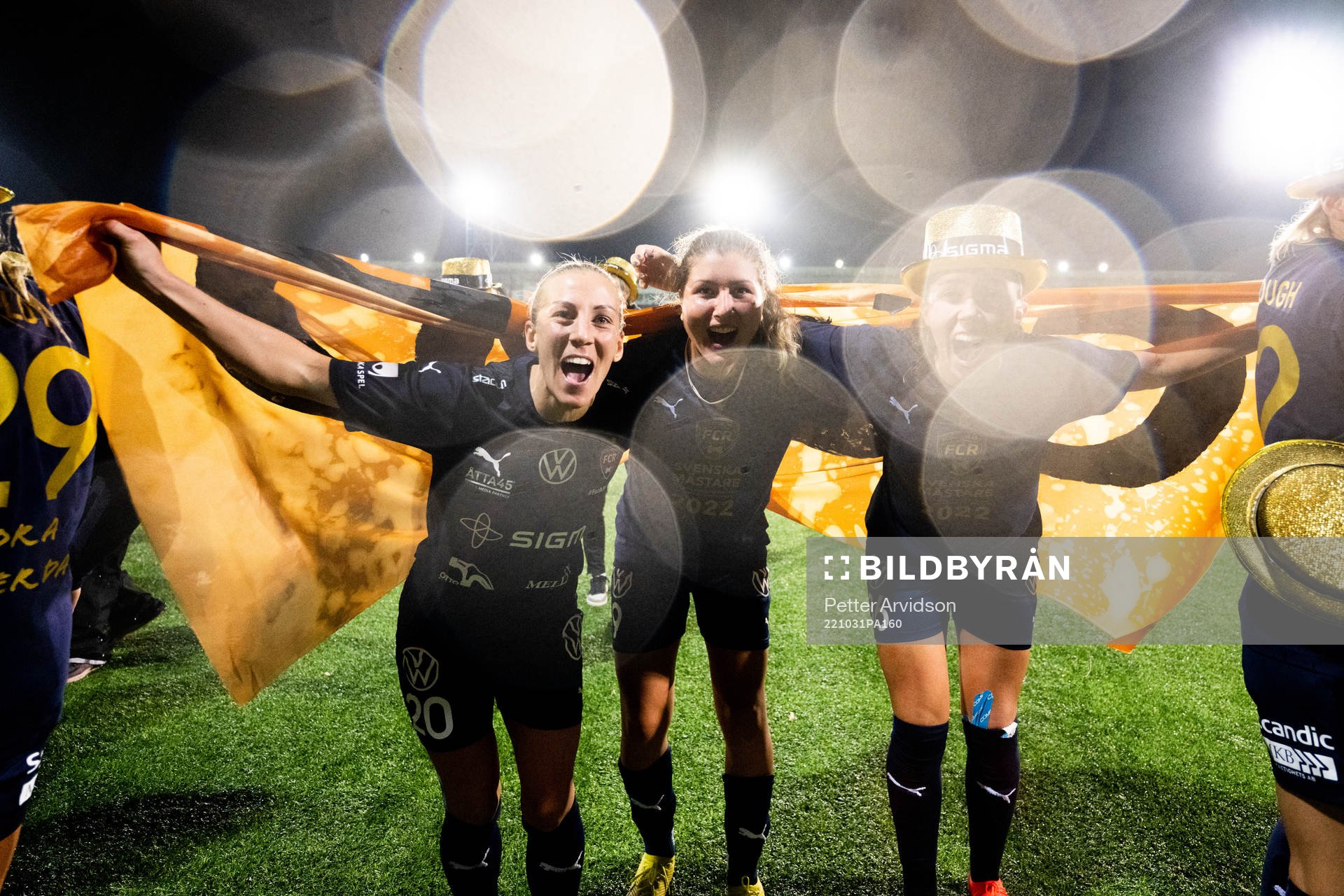 FC Rosengårds Mia Persson, Loreta Kullashi och Athinna