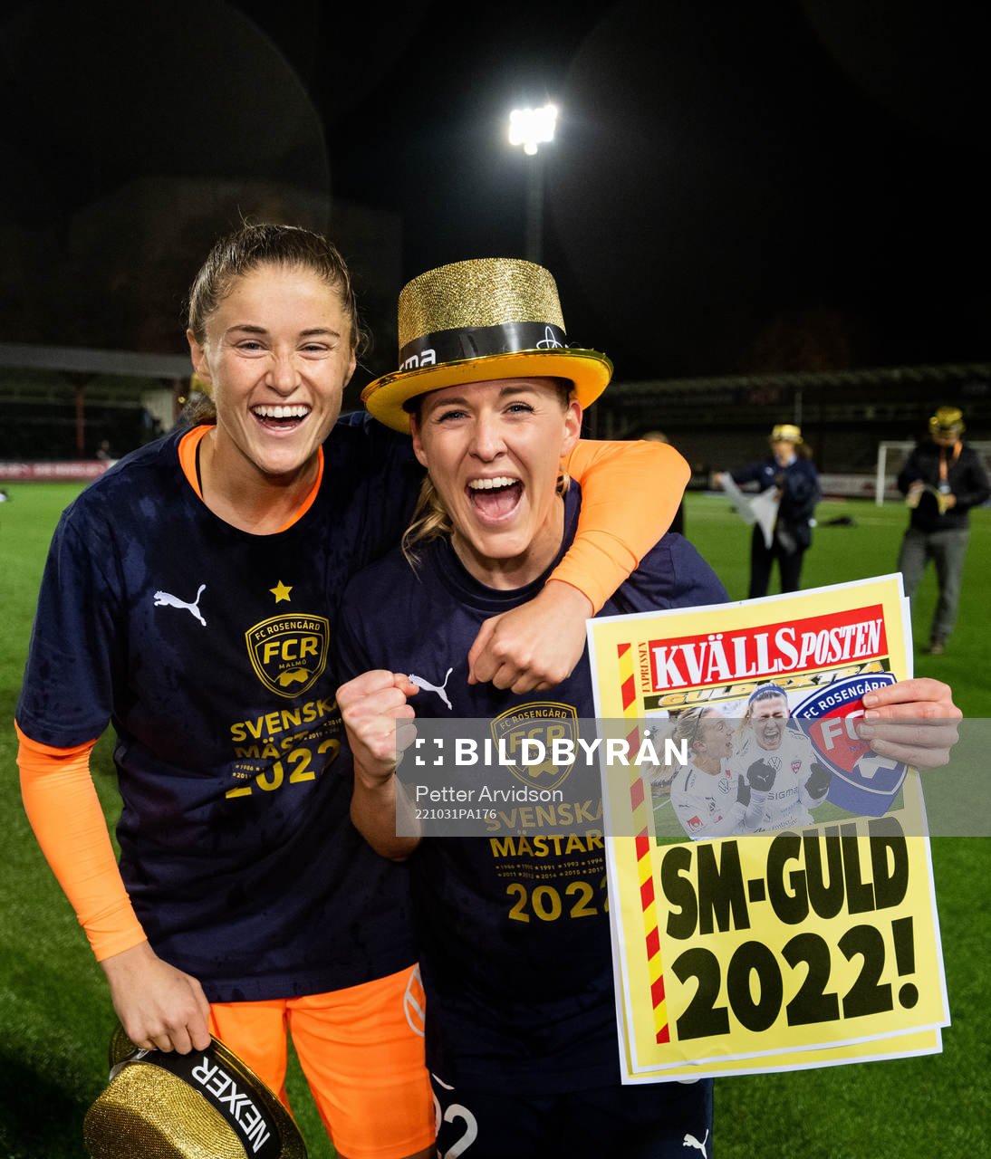 FC Rosengårds målvakt Teagan Micah och Olivia Schough