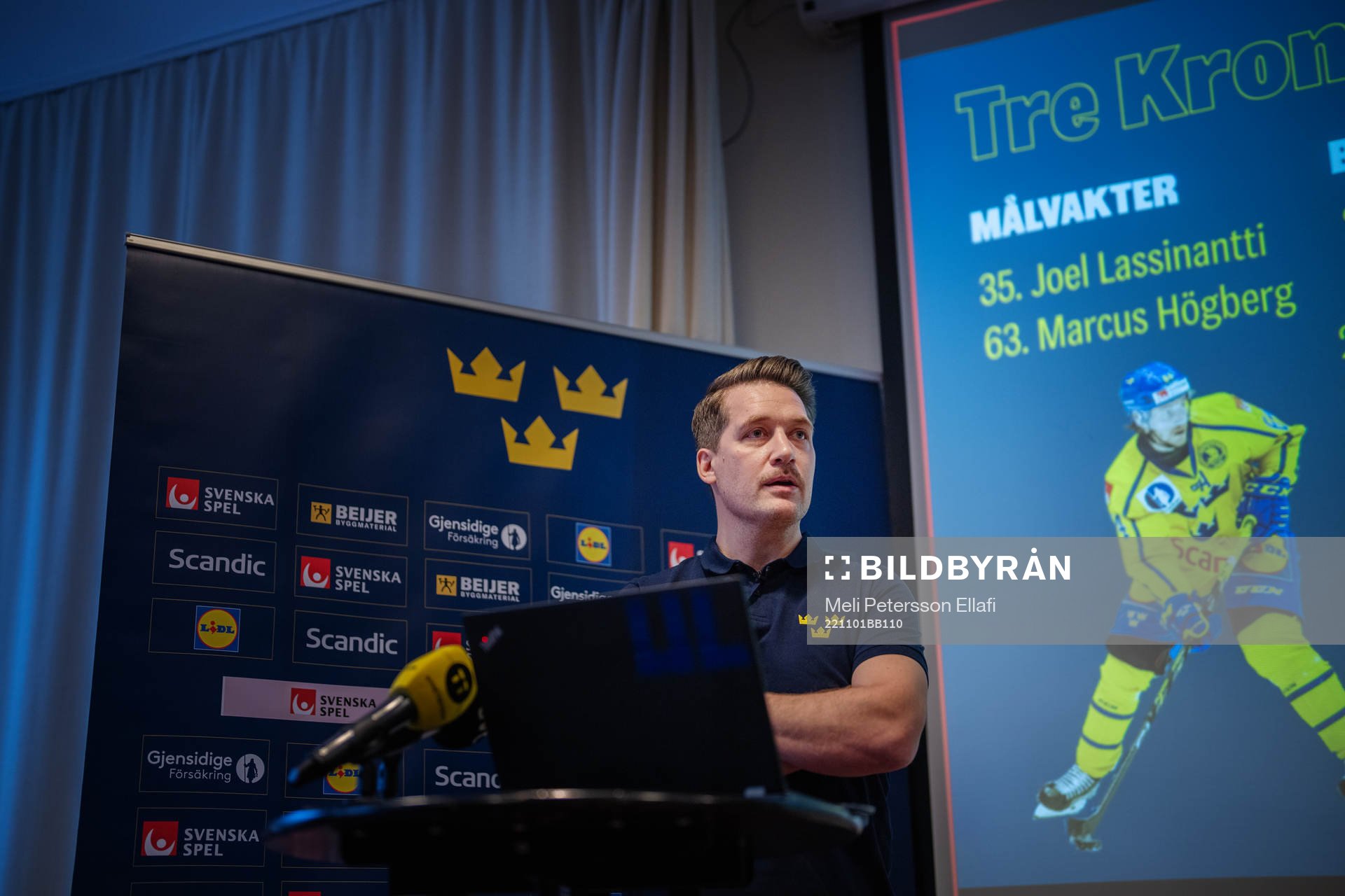 Sveriges förbundskapten Sam Hallam
