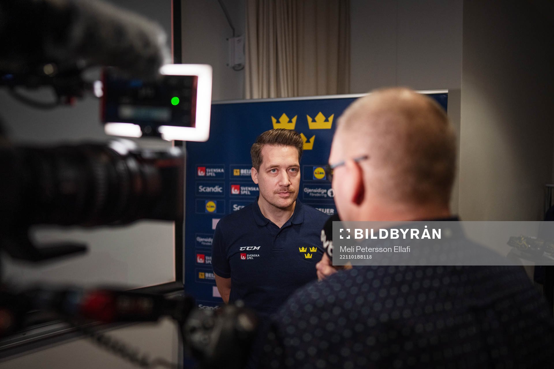 Sveriges förbundskapten Sam Hallam