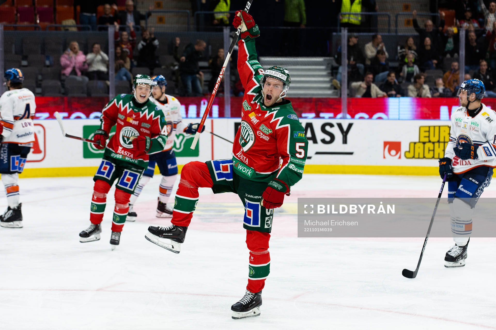 Frölundas Filip Johansson jublar