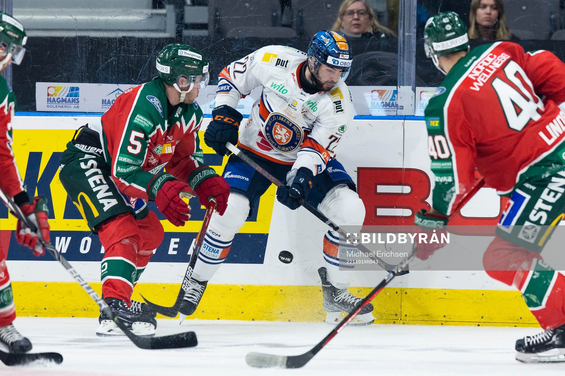 Frölundas Filip Johansson och Växjös Tobias Rieder