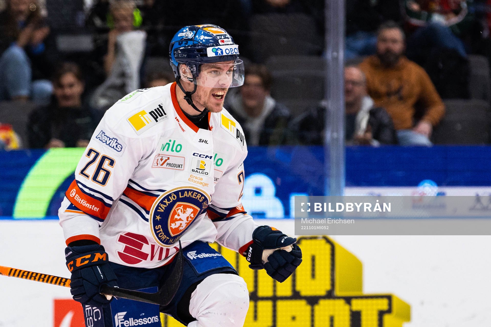 Växjös Joel Kellman jublar