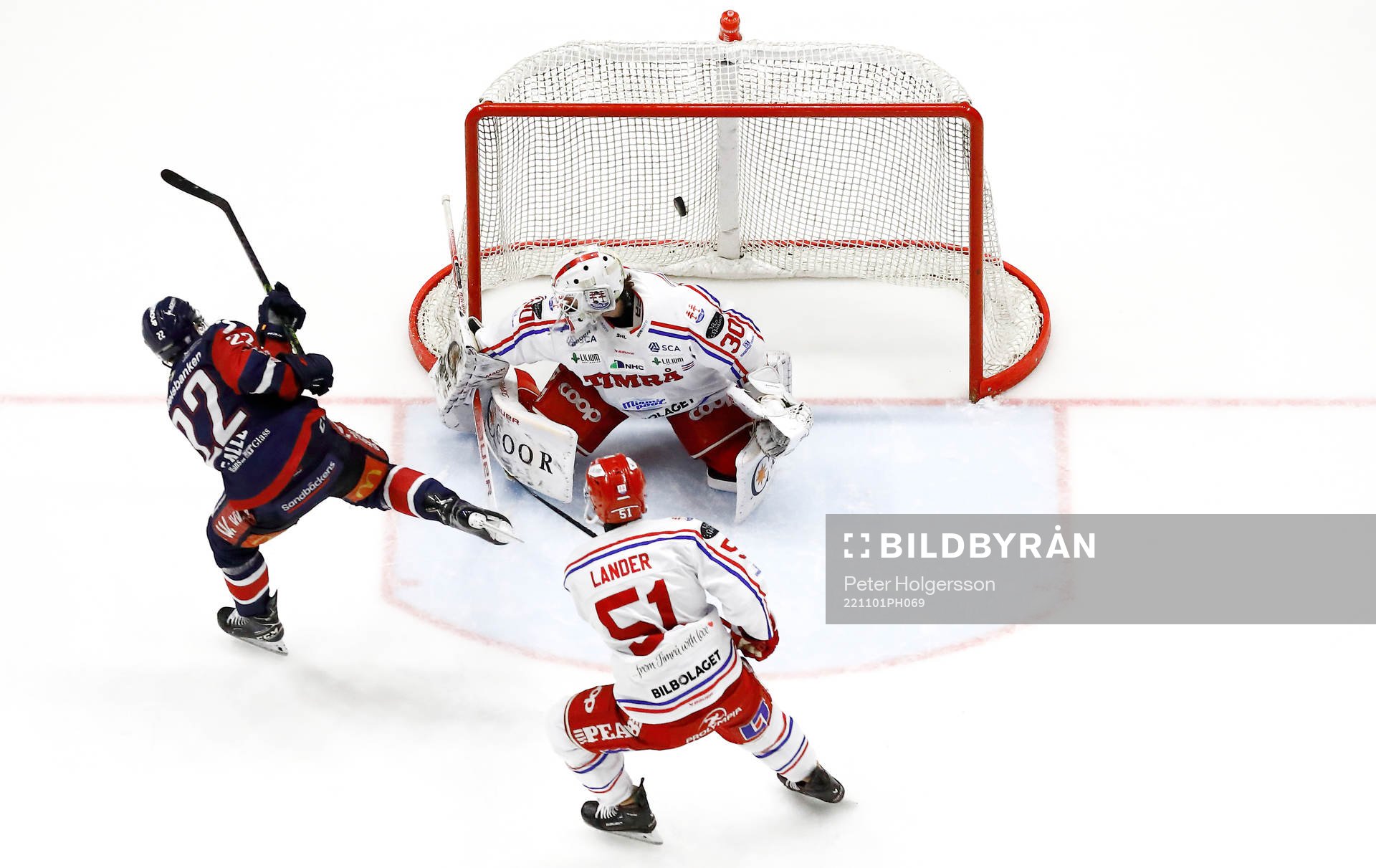 Mål 2-0 av Linköpings Vilmos Gallo förbi Timrås