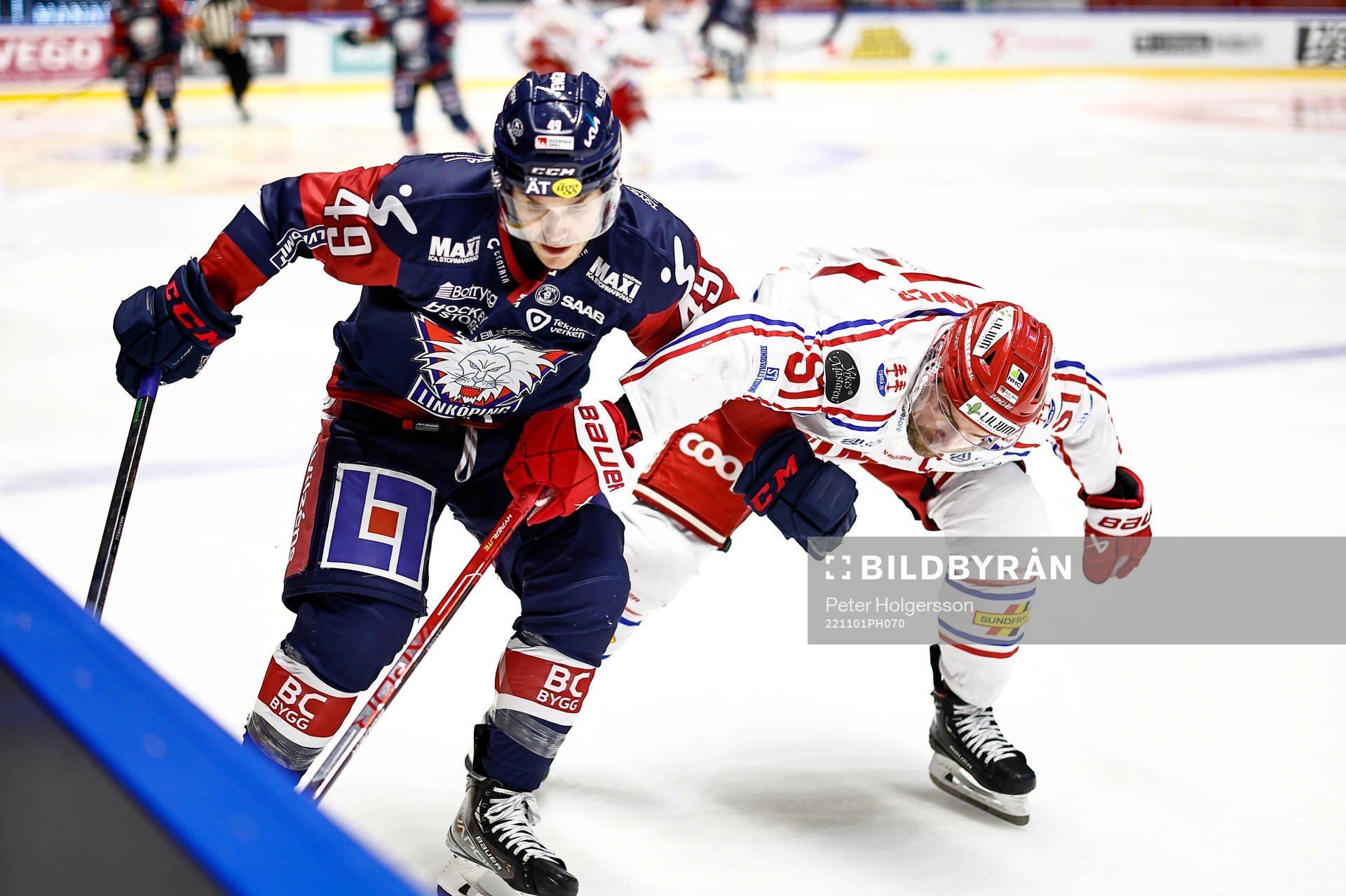 Linköpings Benjamin Maxwell och Timrås Anton Lander