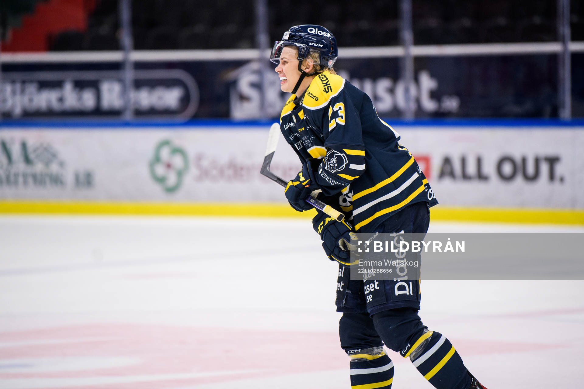 Södertäljes Albert Sjöberg har ont