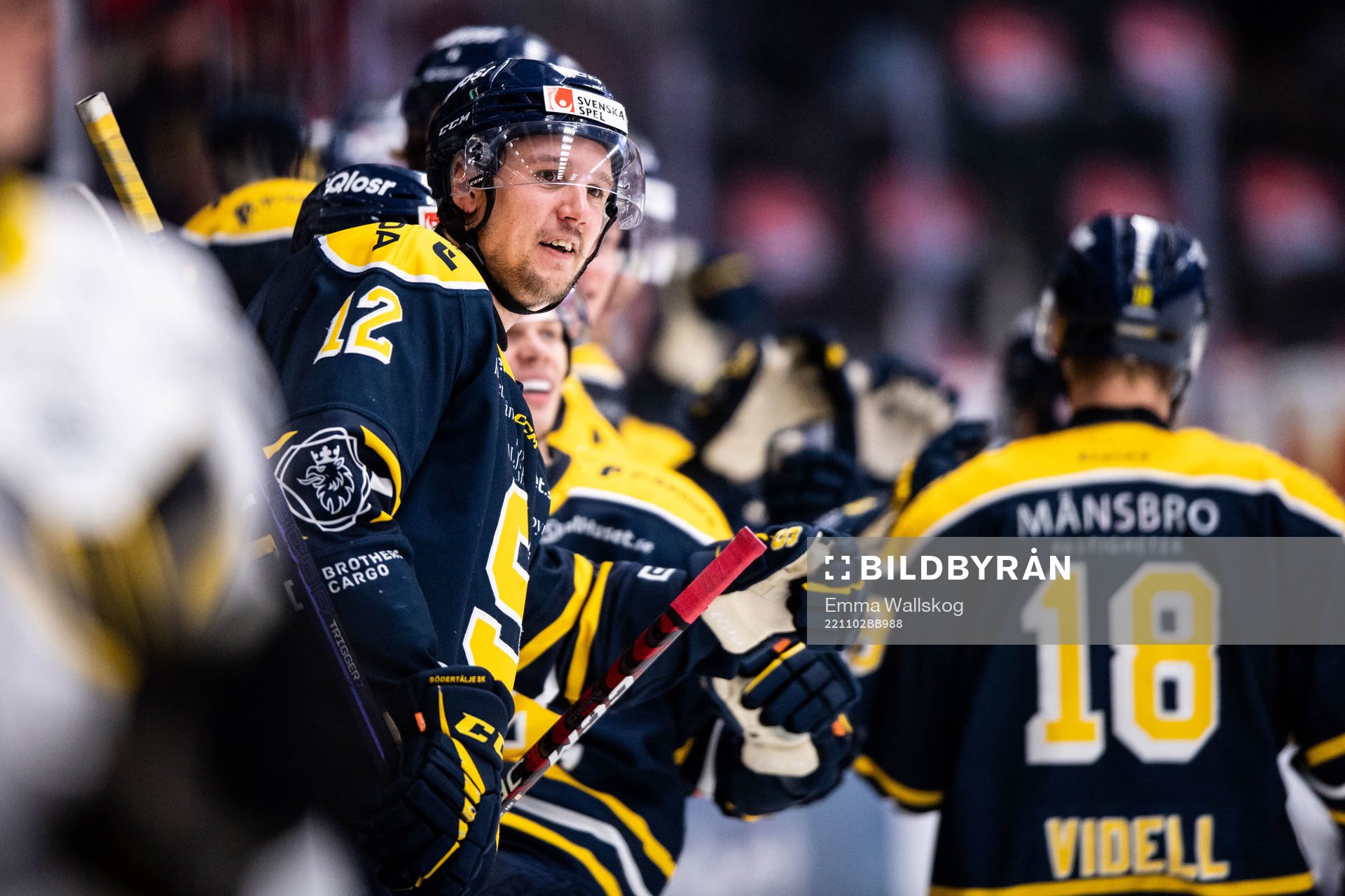 Södertäljes Viktor Liljegren jublar