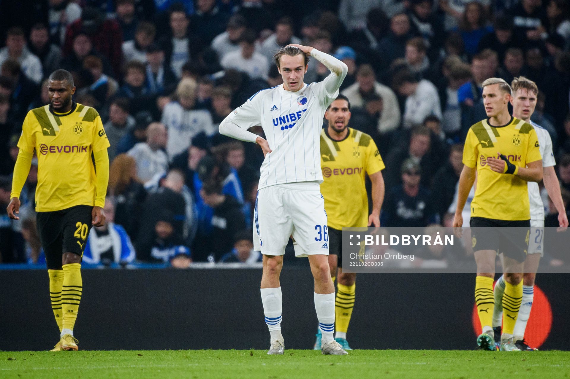 William Clem of FC Copenhagen looks dejected