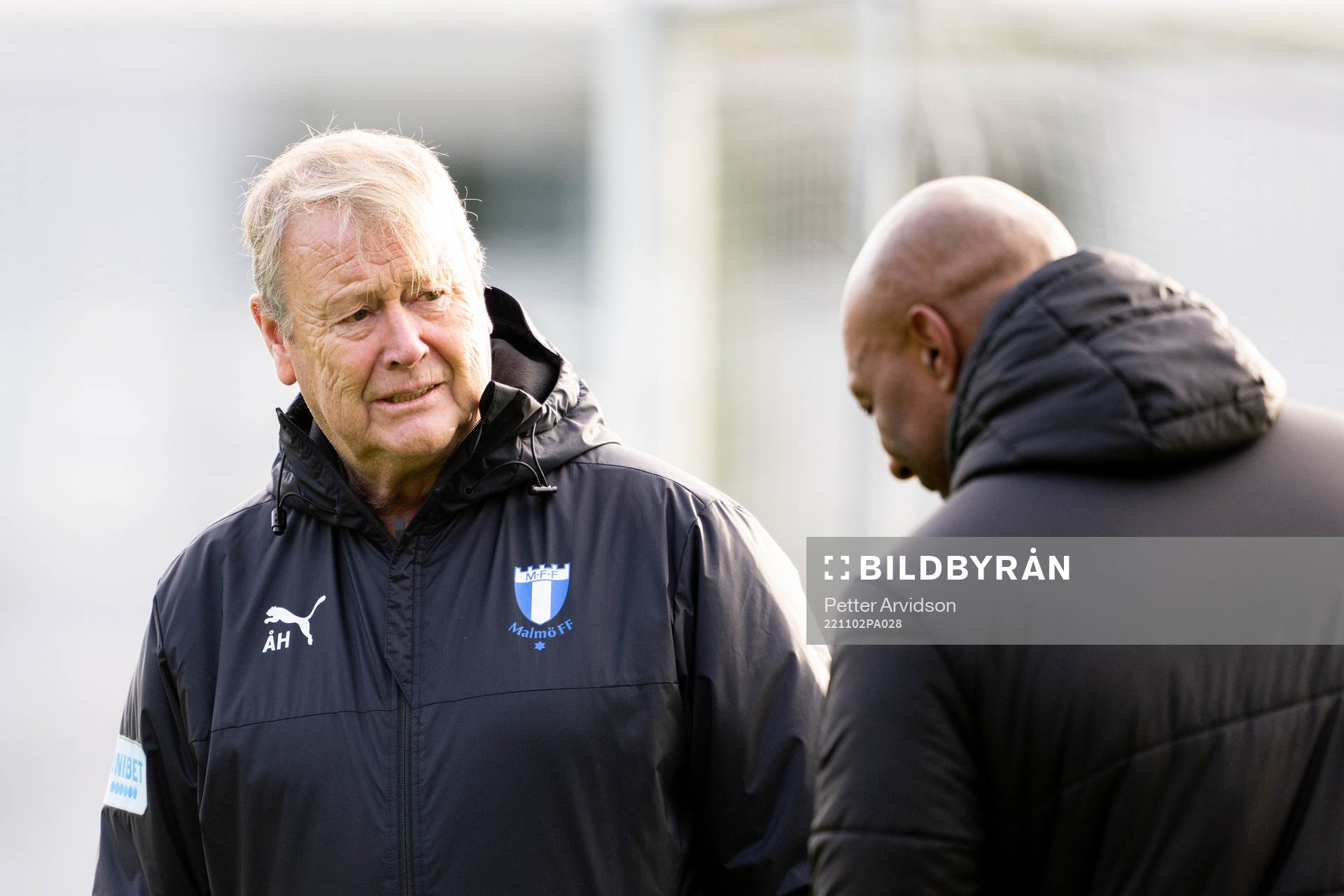 Head coach Åge Hareide and assistant coach Jeffrey Aubynn