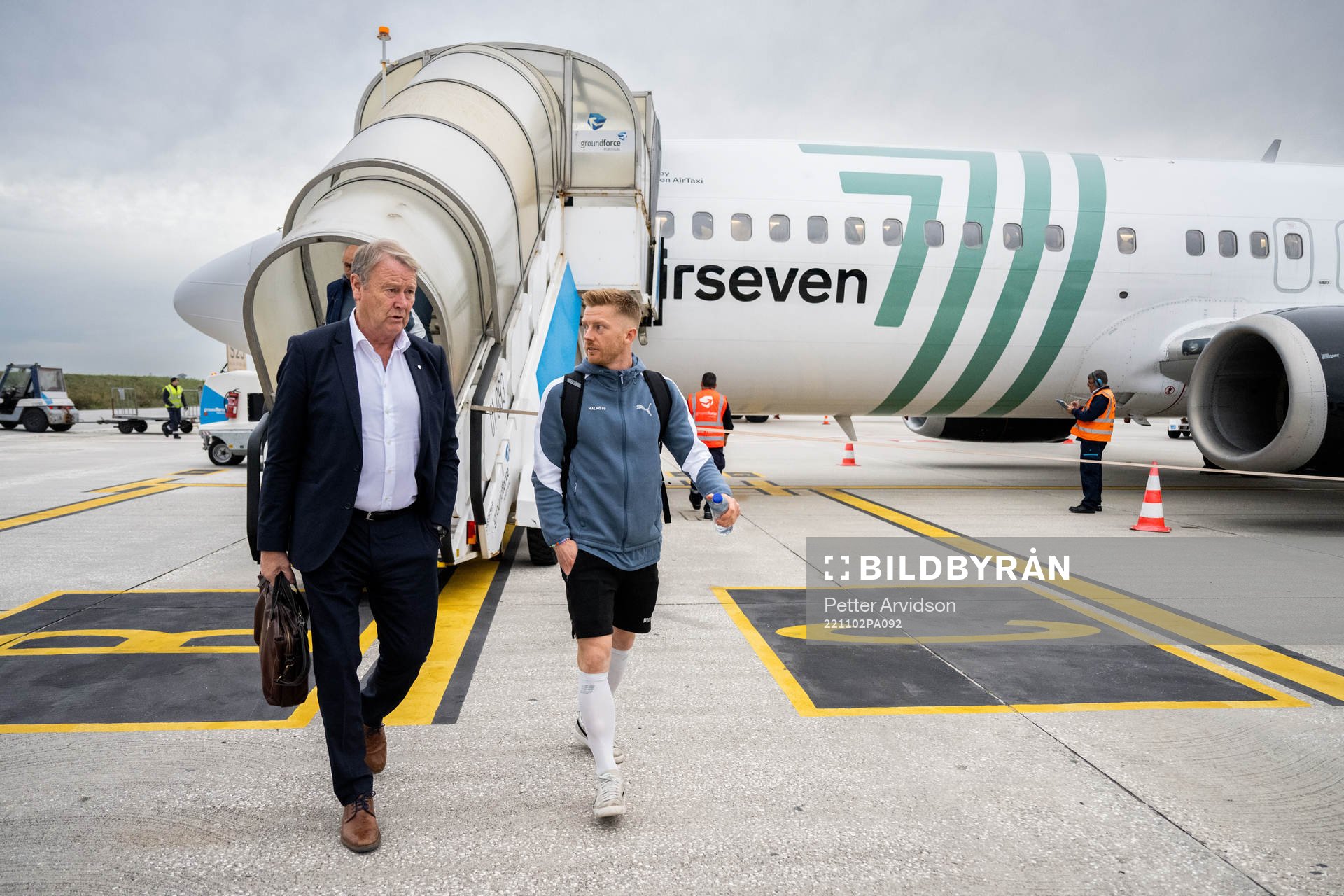 Head coach Åge Hareide and Anders Christiansen