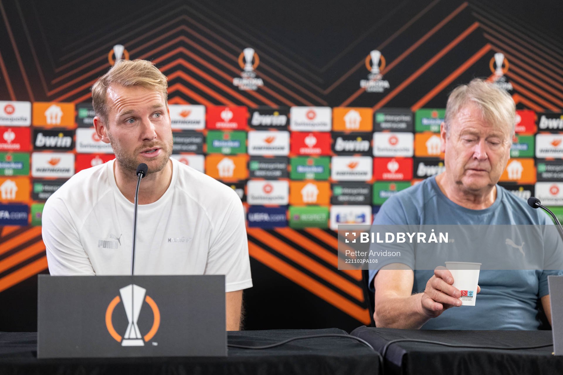 Ola Toivonen and head coach Åge Hareide