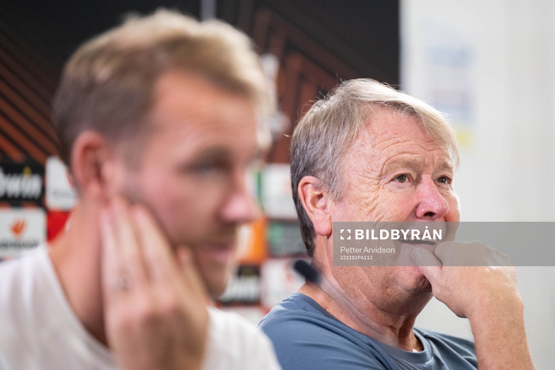 Ola Toivonen and head coach Åge Hareide