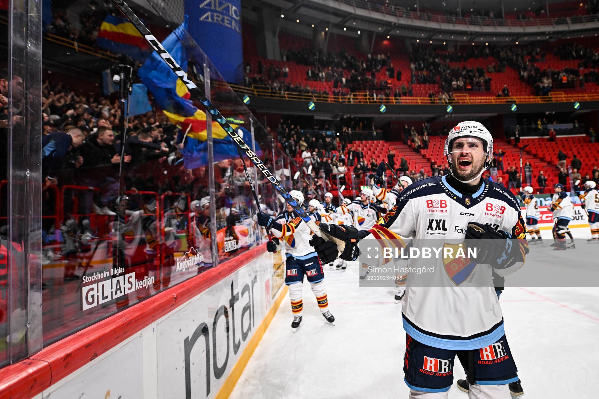 Djurgårdens Marcus Kruger jublar