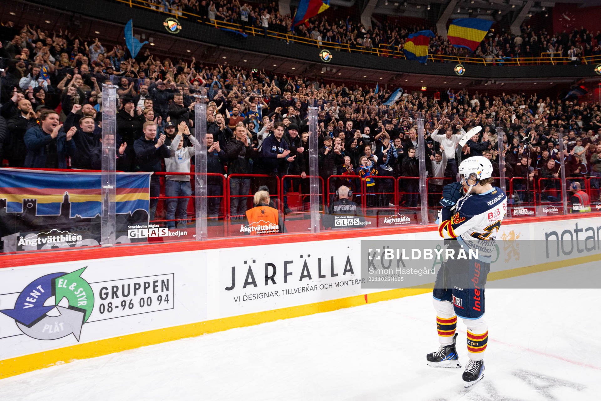 Djurgårdens Liam Öhgren jublar