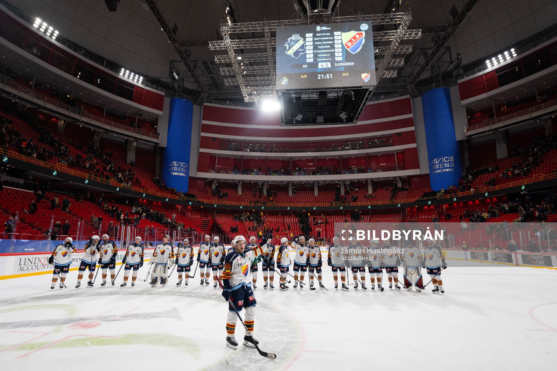 Djurgårdens spelare jublar
