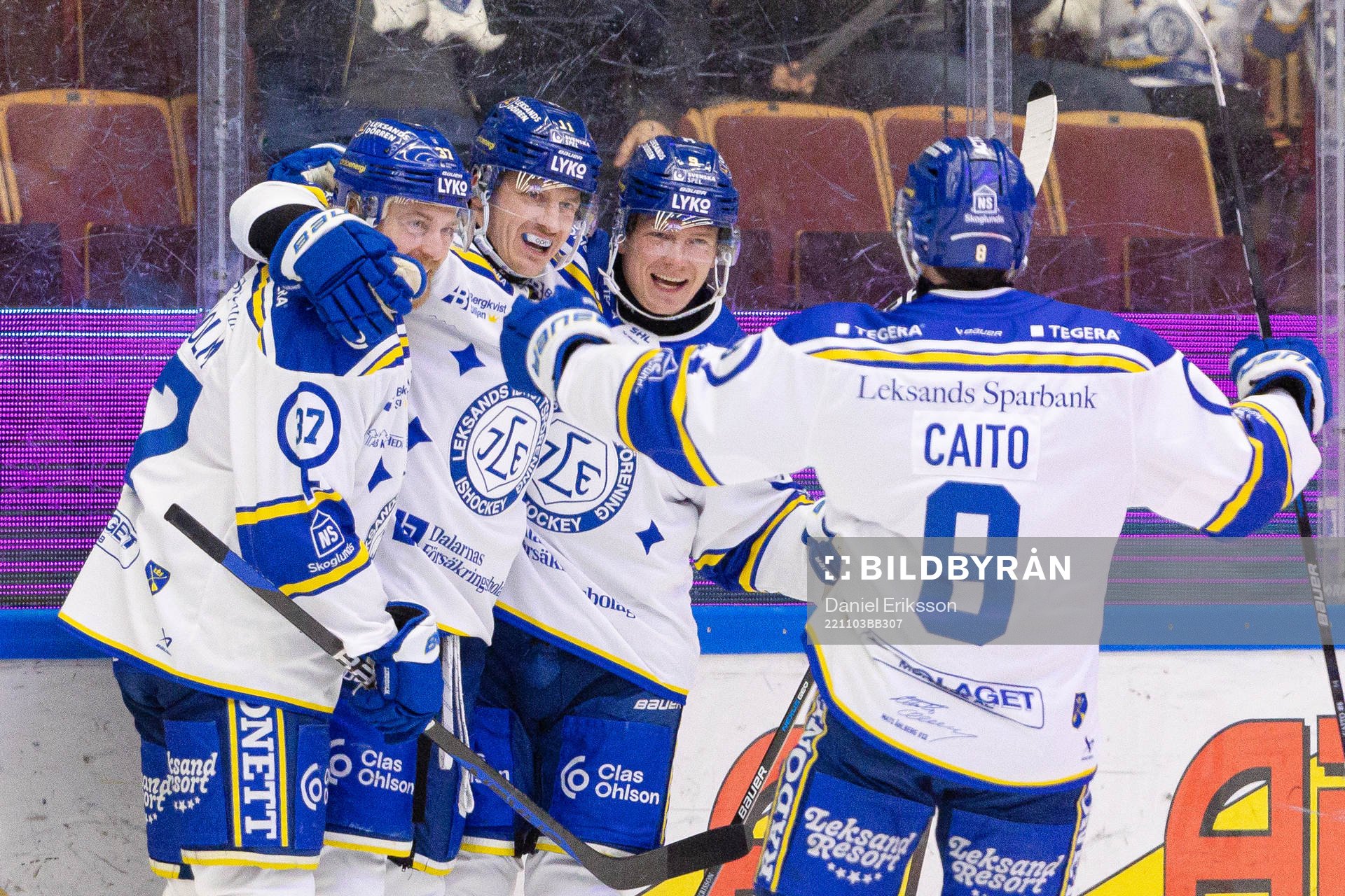 Leksands Anton Lindholm, Martin Karlsson, Patrik Zackrisson