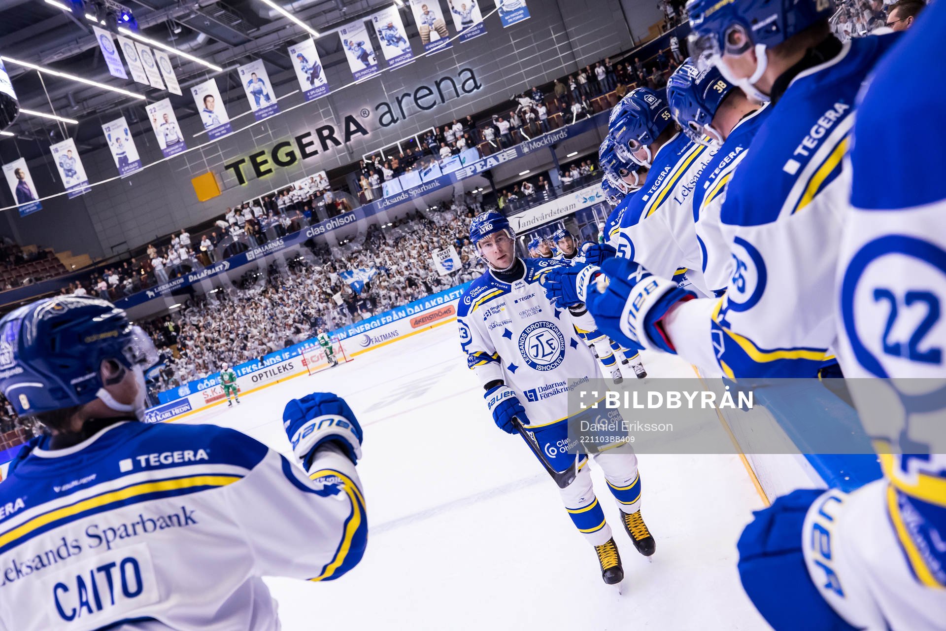 Leksands Mikael Ruohomaa jubel