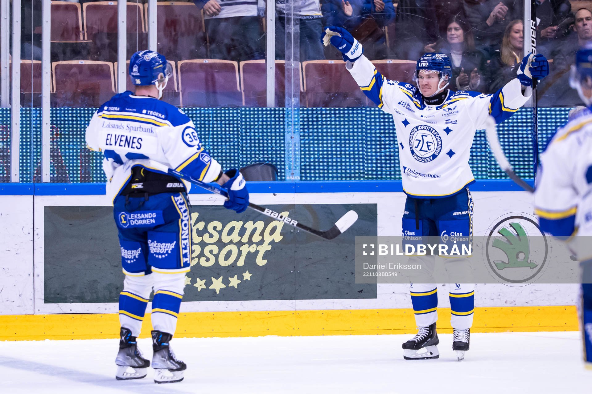Leksands Tobias Ekberg jubel