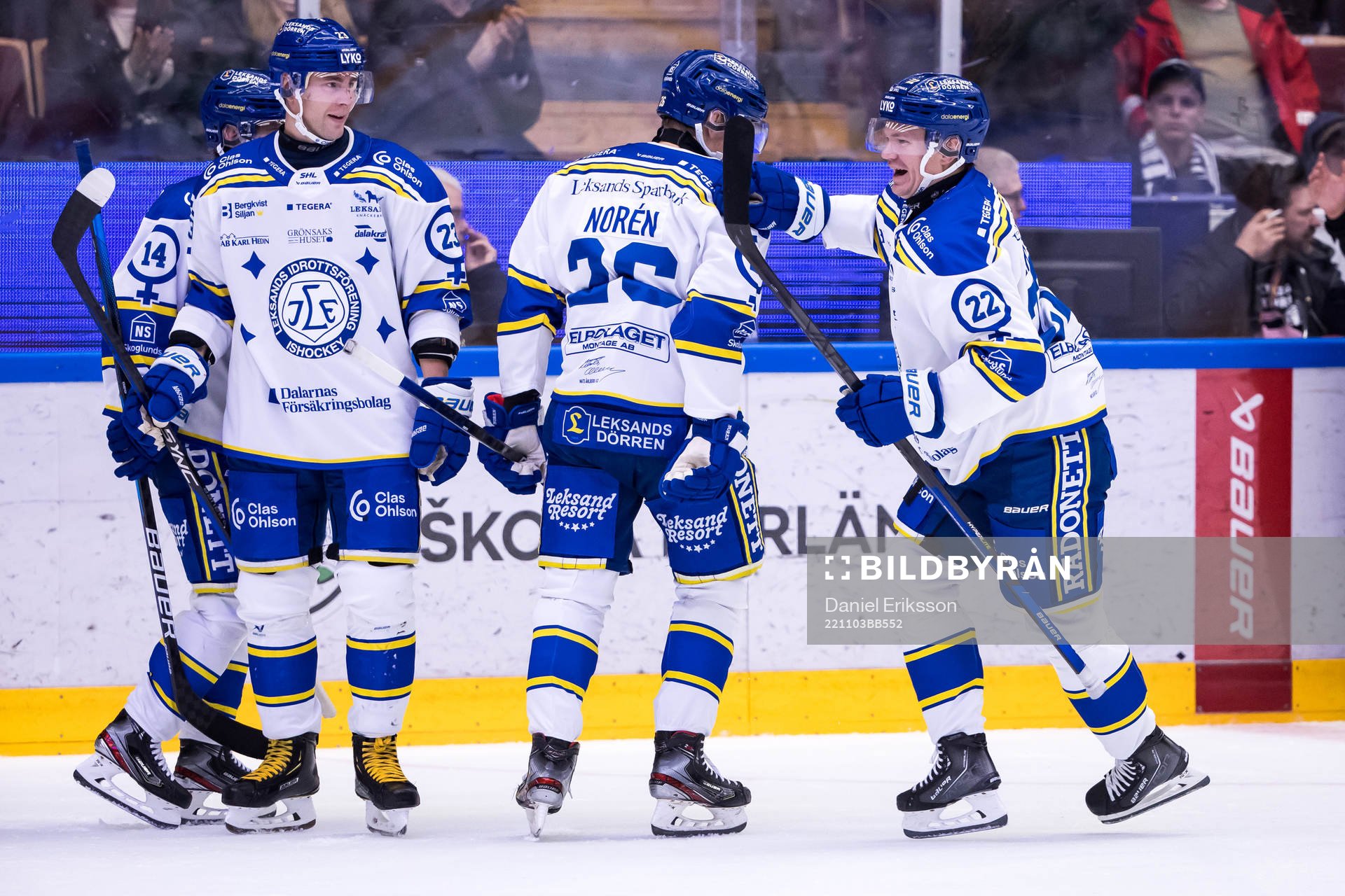 Leksands Tobias Ekberg jubel