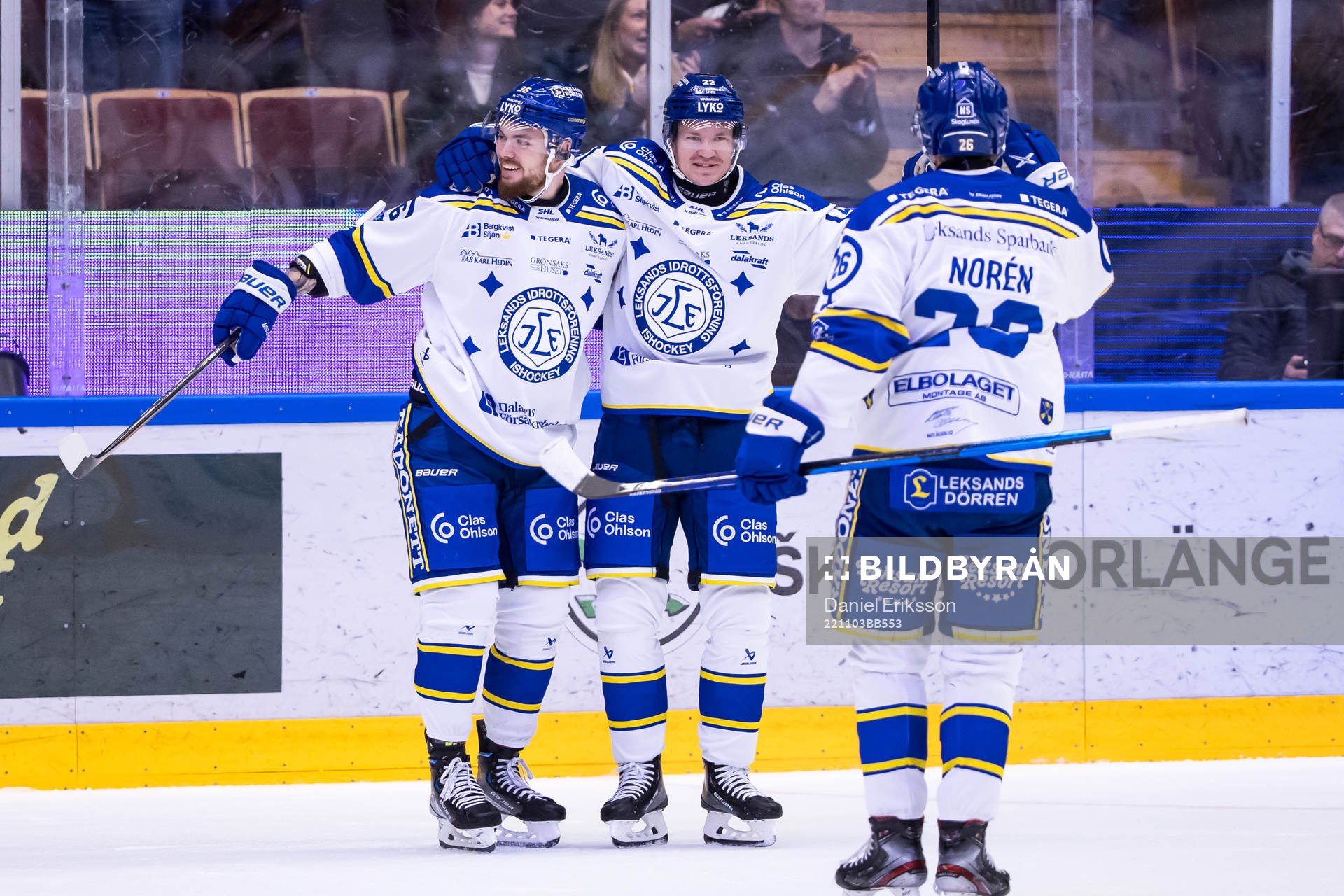 Leksands Tobias Ekberg jubel