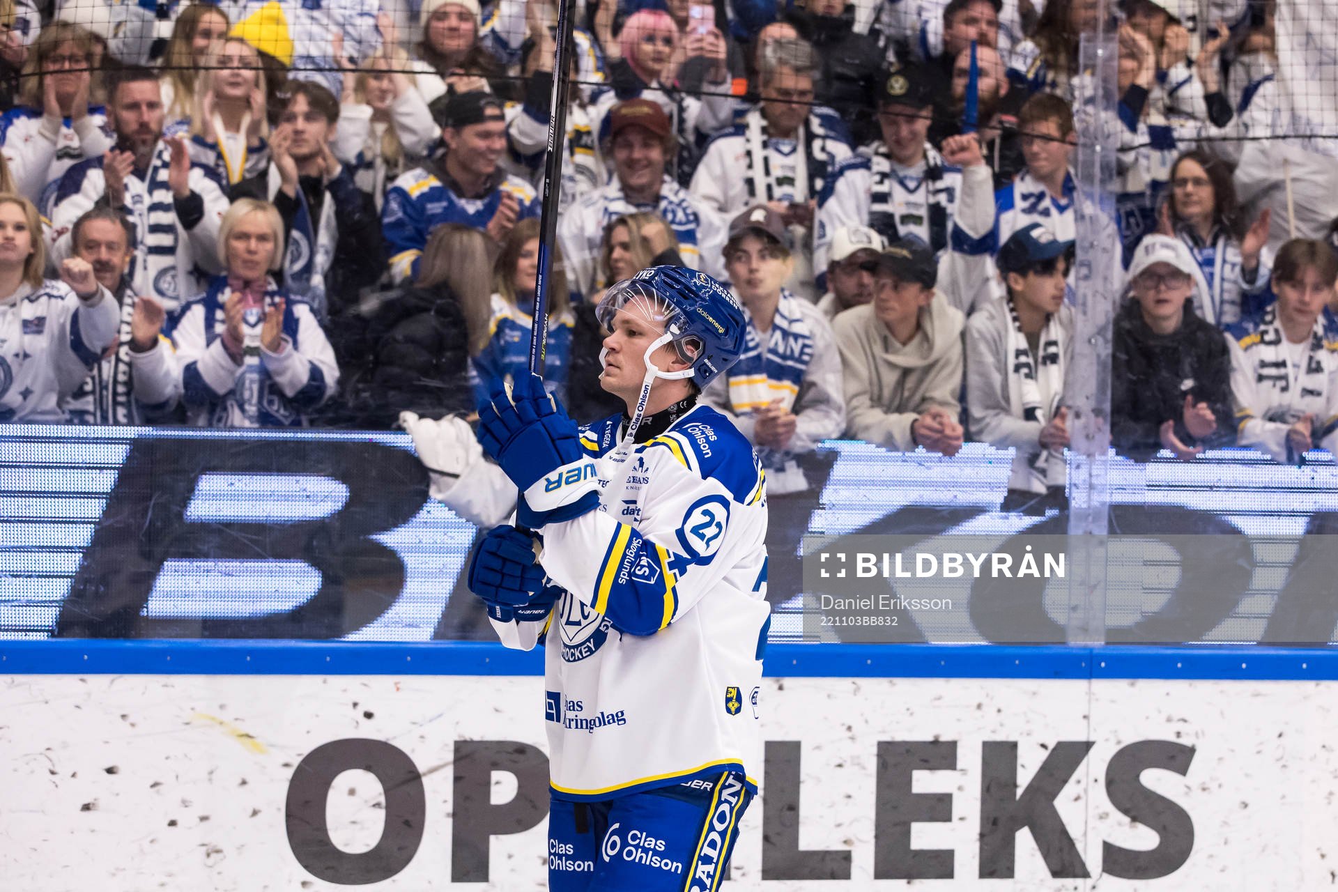 Leksands Tobias Ekberg jubel