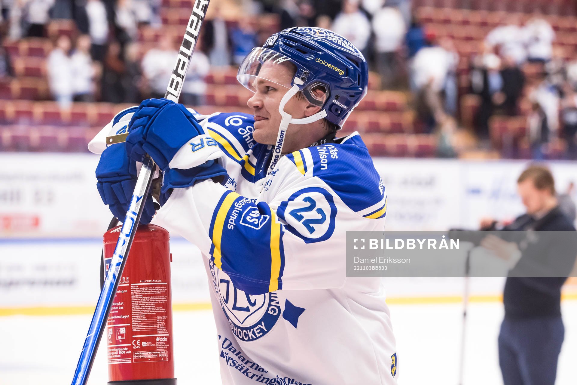Leksands Tobias Ekberg jubel