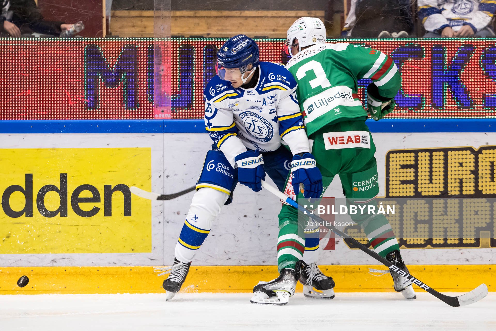 Leksands Patrik Noren och Rögles Michael Kapla