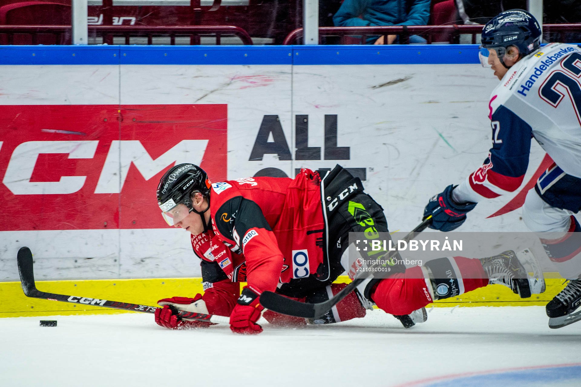 Malmö Redhawks Theodor Johnsson mot Linköpings Vilmos
