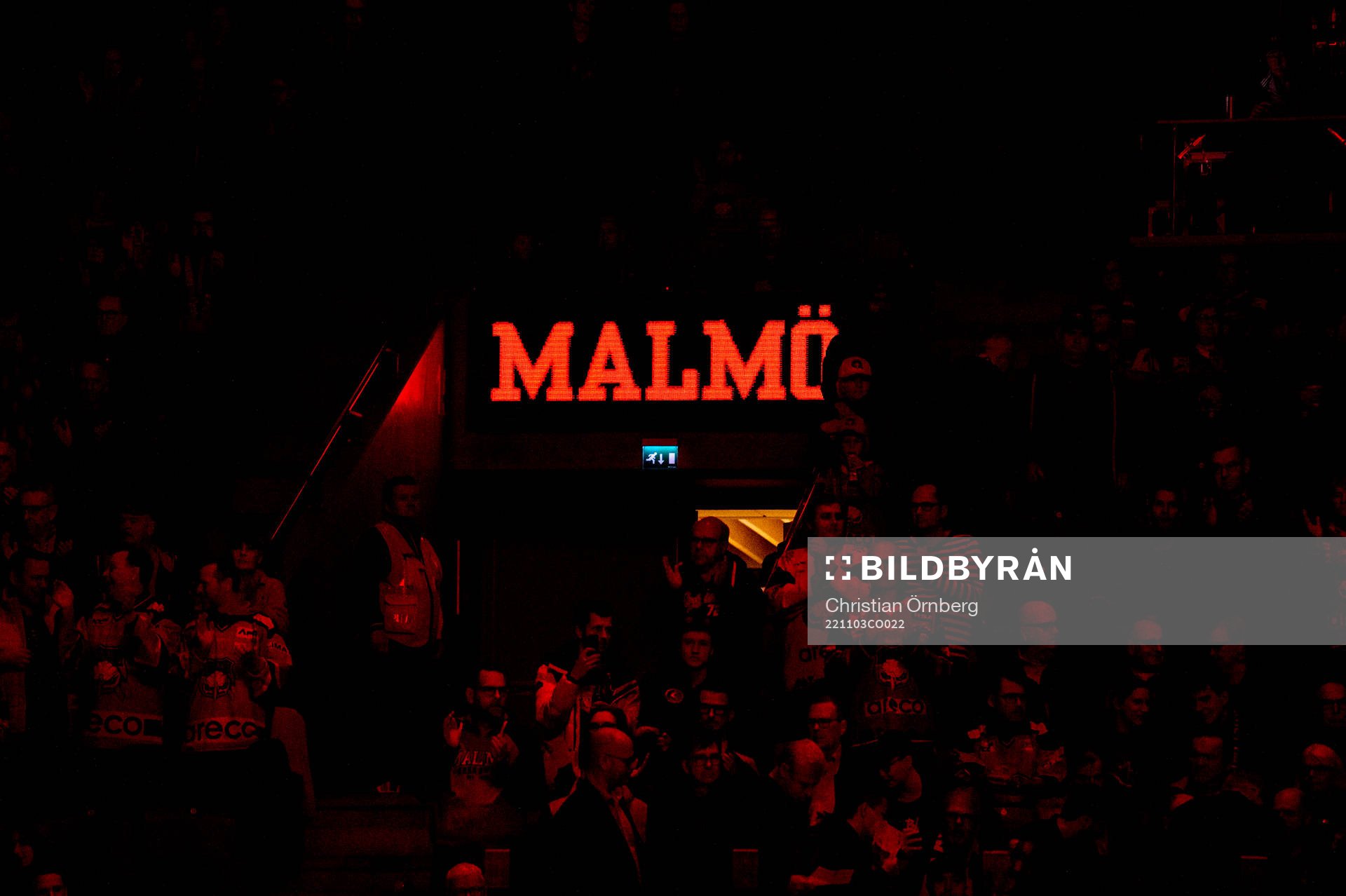 Malmö arena innan ishockeymatchen i SHL mellan Malmö