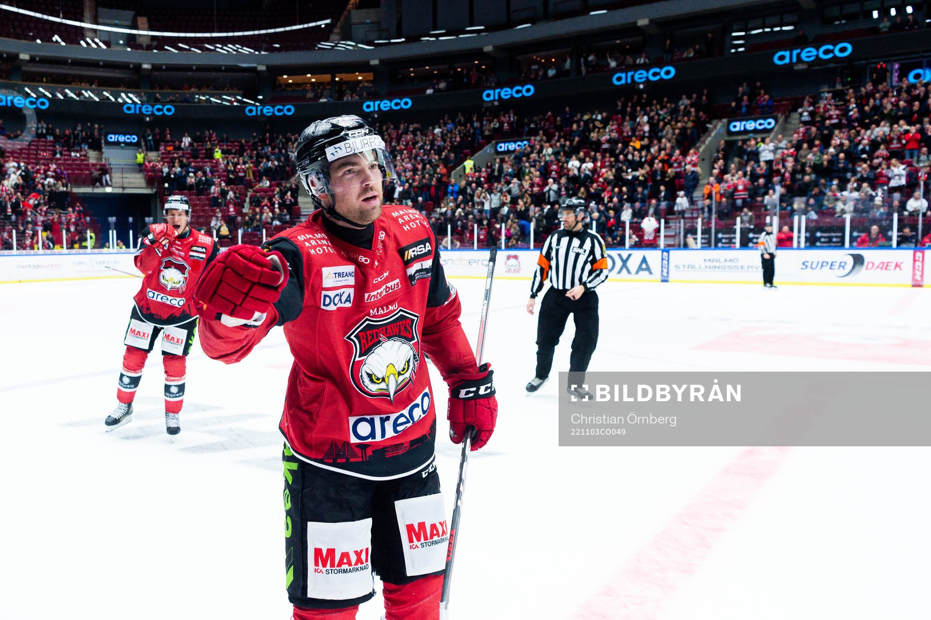 Malmö Redhawks Ponthus Westerholm jublar