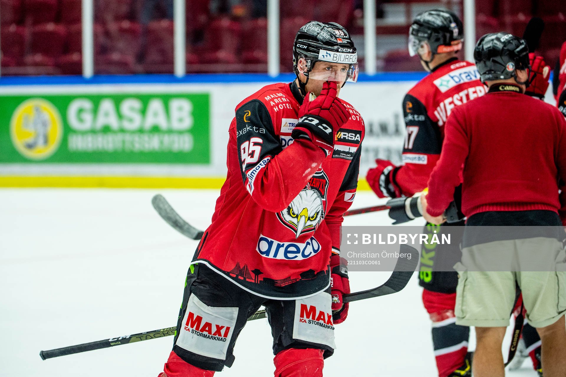 Malmö Redhawks Carl Persson deppar